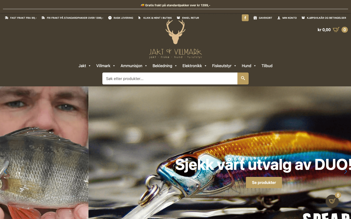 Nettbutikk for Jakt & Villmark